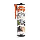 IZODEKOR Montagekleber – hochfester Acryl-Klebedichtstoff für Wandpaneele, Holz, Fliesen, Glas und mehr | Sofortige Greifformel für Heimwerker- und Bauprojekte | 310 ml