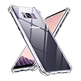 Xiltlly Hülle Durchsichtig für Samsung Galaxy S8 mit Stoßfest Schutzecken, Dünne Weiche Transparent Handyhülle Flexible TPU Protective Case Sturzfest Schutzhüllen (5.8 Zoll) - Clear