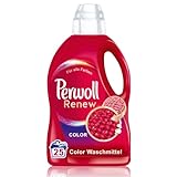 Perwoll Renew Color (25 Waschladungen), Colorwaschmittel, Feinwaschmittel stärkt die Fasern und verbessert die Farbintensität, intensive Frische