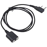 UV 5R Mikrofon-Verlängerungskabel für Baofeng für Retevis für Kenwood 2-polige Walkie-Talkie-Radio-Headsets