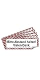 5 Stück Bitte Abstand halten Aufkleber Sticker 21x7,2 cm Diskretion Gebotszeichen mit UV Schutz Warnzeichen für Außen-und Innenbereich von STROBO