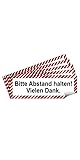 5 Stück Bitte Abstand halten Aufkleber Sticker 21x7,2 cm Diskretion Gebotszeichen mit UV Schutz Warnzeichen für Außen-und Innenbereich von STROBO