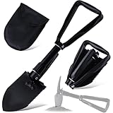 Mini Faltbare Gartenarbeit Schaufeln hohen Kohlenstoffstahl tragbare Camping Schaufel für militärische Stil Entrenching Tool, Camping, Wandern, Graben, Matsch und Schnee, Auto Notfall Multi Tool