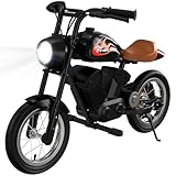EVERCROSS EV08M Elektro Motorrad Kinder, Elektromotorrad mit 150W Motor, 8/16km/h Geschwindigkeitsmodus & 10km Langstrecken Elektromotorrad, 12 Zoll Luftreifen, Motocross für Kinder von 3-10 Jahren