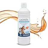 500ml Lachsöl für Hunde, Katzen und Pferde | Reich an Omega 3 & 6 Fettsäuren - 100% Natürliches Fischöl im 0,5 Liter Gebinde