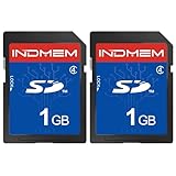 INDMEM SD Card 1GB 2 Packs Class 4 MLC Secure Digital Flash Memory Card Camera Card