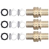 3 Set 3/4in Weiblicher Männlicher Gewinde Gartenschlauch Reparaturanschluss für 3/4in oder 5/8 -Zoll -Gartenschlauchanpassung