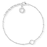 Thomas Sabo Damen Charm-Armband Charm Club 925 Sterling Silber X0231-001-12-L19v