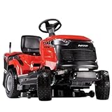 Rasentraktor MTF LT 86 M – Aufsitzrasenmäher mit 5,6 kW Loncin-Motor, 86 cm Schnittbreite, 245 l Fangkorb, mechanischem Getriebe 5+R – Benzin Rasenmähertraktor mit Fangbox, Mulchfunktion