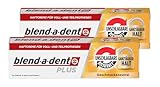 2x 40g blend-a-dent PLUS Premium Haftcreme - Geschmacksneutral - Duokraft