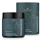 Vigorous Moossalbe - Anti Aging Creme mit Isländischem Moos - pflegende Gesichtscreme gegen Falten für Frauen & Männer - Antifaltencreme Soforteffekt - Made in Germany - 100 ml