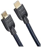 Amazon Basics Geflochtenes HDMI A -Kabel, 4.57 m, Schwarz & Blau