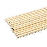 ZSHJG Bogenschießen Holzpfeile Holz Pfeilschaft 80cm Pfeil Welle für DIY 8mm Pfeilschaft Jagdpfeile Zubehör (24Stück)