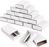 QYDMIN 200 Stück Streichholzschachteln Blanko, 5x3,5x1,5cm Weiß Geschenk Box, Karton Geschenkschachtel für DIY Handwerk, Verpackung Geschenke, Malerei, Schmuck und Snacks (Selbstmontage Erforderlich)