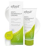 efasit Anti-Hornhaut Creme - Hornhautentferner Creme mit Säure-Komplex bei verhornten Füßen, Sichtbare Ergebnisse nach 4 Tagen durch Hornhaut Reduziercreme, 75ml