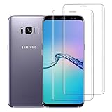 [2 Stück] Schutzfolie für Samsung Galaxy S8 Folie, 9H Härte Kratzfest Gehärtetes Glas, HD Panzerfolie, Blasenfrei Displayschutzfolie, Anti-Fingerabdruck, Panzer Schutz Glas für Galaxy S8 Folie