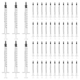 50 Stück 1 ml Spritzen Kolostrum Spritze Einwegspritzen, Kunststoffspritzen Ohne Nadel, Dosierspritze für Nachfüllen und Messen von Flüssigkeiten, Labors, Tierfütterung