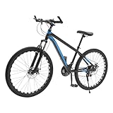 Eieblek 26 Zoll Mountainbike, MTB mit 21 Gängen und Scheibenbremsen vorne & hinten, Höhenverstellbar, Tragfähigkeit 150kg, Fahrrad für Damen und Herren