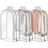 Kleiderhülle mit Reißverschluss, wasserdichter Schutz, staubdichte Kleideraufbewahrung, leicht und einfach zu tragen, geräumige und vielseitige Aufbewahrung, 60 x 102 x 25,5 cm für
