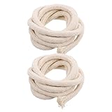 AKOOSY 2 Stück Baumwoll öllampendocht Runddocht Baumwolle Langlebig Gleichmäßige Flamme für Öllampen Laternen und Campingölbrenner Sicherer Brennvorgang