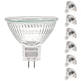 ETUOLMP Halogen MR16 Gu5.3 Halogen Leuchtmittel Dimmbar 12v 20w Warmweiß 2700K Für Halogenstrahler Einbau Schienenbeleuchtung Pack of 6