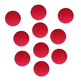 Toyvian 10 Stück Clown-Nasen-Requisite Clownnase stachelig Nase des Zirkusclowns de Clown halloween costume halloween kleidung Clownsnase für Clown-Nase-Partygeschenk Schwamm rot