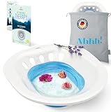 ZENVENTURE Dampfbad für Toilette - Faltbare Sitzwanne Erwachsene - Premium Heublumen-Dampfbad Schwangerschaft - Ideal bei Hämorrhoiden & Blasenentzündung