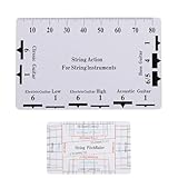 String Action Gauge, Gitarren-Lineal, kleines Saitenmessgerät, professionelles Messwerkzeug, E-Gitarren-Teile, Konfigurationswerkzeuge für präzise Messung