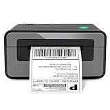 POLONO Etikettendrucker DHL Thermodrucker Labeldrucker, Thermo-Versandetikettendrucker Desktop Etikettendruck für Amazon, Ebay, Etsy & Shopify, DHL ups USB Mac/PC