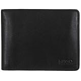 Hugo Boss Hugo Boss Arezzo 50128297 Herren-Geldbörse aus schwarzem, dreifach faltbarem Leder