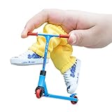 BIGUD Finger Scooter, Fingerräder Aus Legierung, Spielzeug Mit Rädern Und Griffen, Cooles Finger Skateboard Spielzeug, Mini Finger Skateboard, Mini Fingerhose, Schuhe Für Jungen Und Mädchen