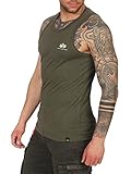 Alpha Industries Herren Small Logo top T-Shirt, Dark Olive, L