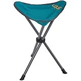 Uquip Dreibeihocker Darcy XL Falthocker Campinghocker Faltbar Leicht Stahl 100kg Blue/grey