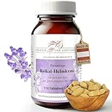 Baikal-Helmkraut Tabletten 480mg | 110 Tabletten Scutellaria baicalensis | Höchste Qualität aus Österreich | Vegane Tabletten statt Kapseln ohne Zusatzstoffe | Skullcap, Siberisches Helmkraut