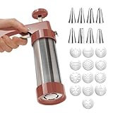 Kekspresse - Manuelle Backwerkzeuge aus Edelstahl | Keksmaschine und Gebäckpresse für den Einsatz in der Küche, für Kuchen, Kuchen, Desserts, Fami