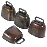 BESPORTBLE 4 Stück Hängende Lautstärke Kuhglocken für Schafe Antidiebstahl Zubehör für Tierhaltung und Platzsparend für Dekoration