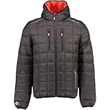 Canadian Peak Bambino_Men - Men's Comfortable Autumn Winter Warm Parka - Waterproof Coat Outdoor Fur Hooded Jacket - Winter Windbreaker Jacket Man (Dark Grey S)