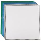 HUIZDQ 6 Platte Set Bauplatte kompatibel mit den meisten Marken, Peel und Stick Basisplatte für Tischplatte, Wand