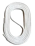 SNORS runde Schnürsenkel WEISS 130cm Ø3mm - stabil, reißfest, waschbar, robuste Schuhbänder für Sneaker Sport- und Laufschuhe Laces Kordel