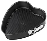 Zenker Herzspringform Ø 26 cm SPECIAL CREATIVE Herz-Backform Marken-Backform, für das Backen mit Liebe, ein großes Herz für Lieblingsmenschen (Farbe: Schwarz), Menge: 1 Stück