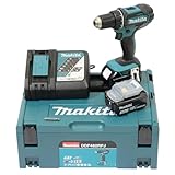 Makita DDF482RFJ Akku-Bohrschrauber 18V / 3,0 Ah, 2 Akkus + Ladegerät im MAKPAC Schwarz, Blau