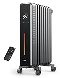 Dreo Ölradiator Energiesparend, 2000W Elektroheizung mit 9 Rippen, 3 Heizstufen, 4 Modi, 24h Timer, Überhitzungs-Kippschutz, Leiser Radiator Heizung Elektrisch mit Thermostat, OH521