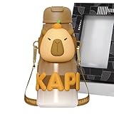 Capybara Trinkflasche Für Kinder - Isolierflasche Für Getränke,Edelstahl Getränkebecher Für Camping, Großvolumig Isolierter Becher