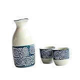 Milisten 1 Satz Weinset Sake-Krug Sake-Dekanter Mini-Sake-Becher schnapsgläser Weingläser Sake-Flasche handgefertigter Sake-Topf einzigartig Porzellantasse Vorratsflasche Keramik Sake-Glas