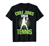 Coole Jungs spielen Tennis Tennisspieler Kinder Jungen T-Shirt