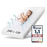 Ehrenkind® Kindermatratze Pur | Baby Matratze 120x200 Standard 100 by Oeko-TEX | Babymatratze 120x200 aus hochwertigem Schaum und Hygienebezug