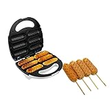 Hotdog-Waffeleisen, 750 W, Waffel-Corn-Dog-Maschine, Französische Muffin-Hot-Dog-Maschine, Antihaftbeschichtete Corn-Dog-Maschine (EU-Stecker 220–240 V)