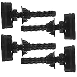 POPETPOP 4 Sätze Verstellbare Nivellierfüße Gewinde Höhenverstellbar Möbelversteller mit Filzgleitern rutschfest für Tisch Stuhl Schrank Möbelbeine Robust und Kratzschützend