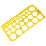 OSALADI Zeichenschablone Lineal für Geometrische Messungen Schule und Büro Transparent Langlebig für Architektur und Kunstdesign