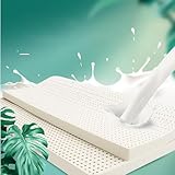 Premium Naturlatex-Matratzenauflage, waschbar, reiner Gummi, importierter Komfortschaum, 140 x 190 cm für verbesserte Schlafqualität